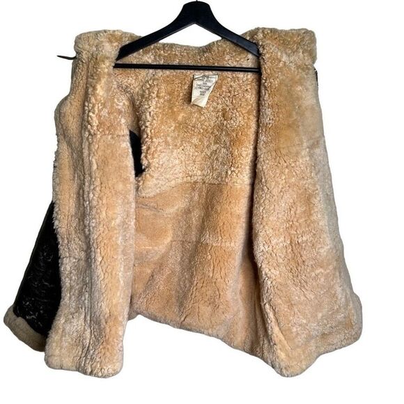 Vintage 1950s 1960s MK VI Sheepskin Flying Bomber Jacket Large - Picture 6 of 8